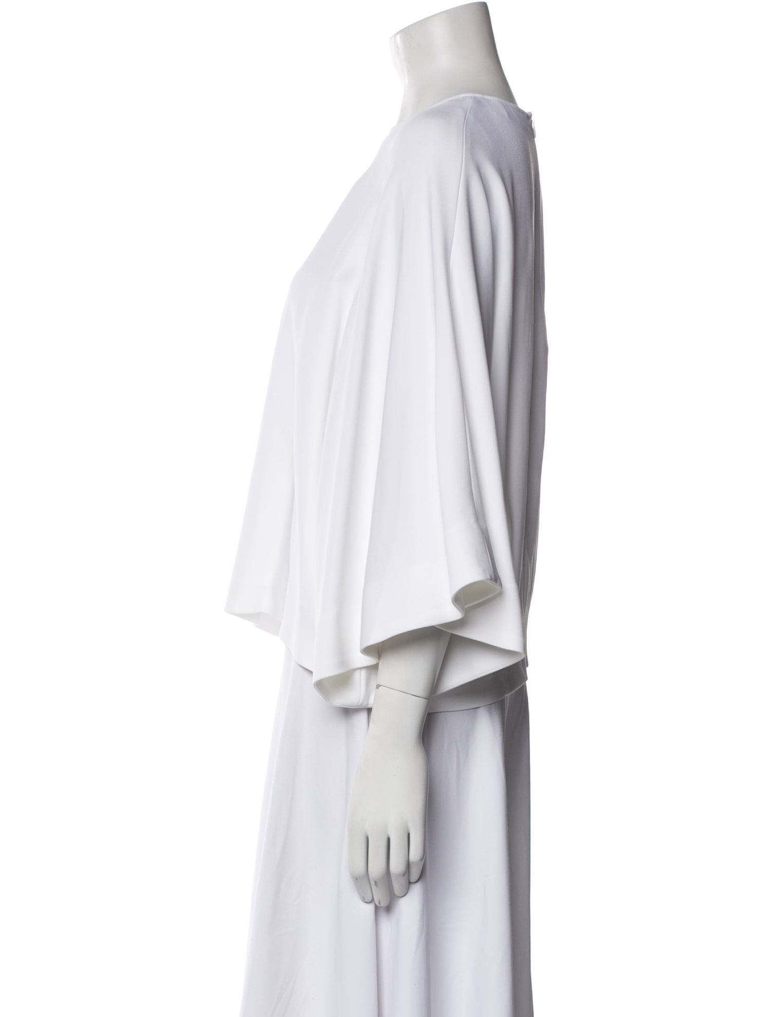 FFORME Bateau Neckline Three-Quarter Sleeve Crop Top w/ Tags