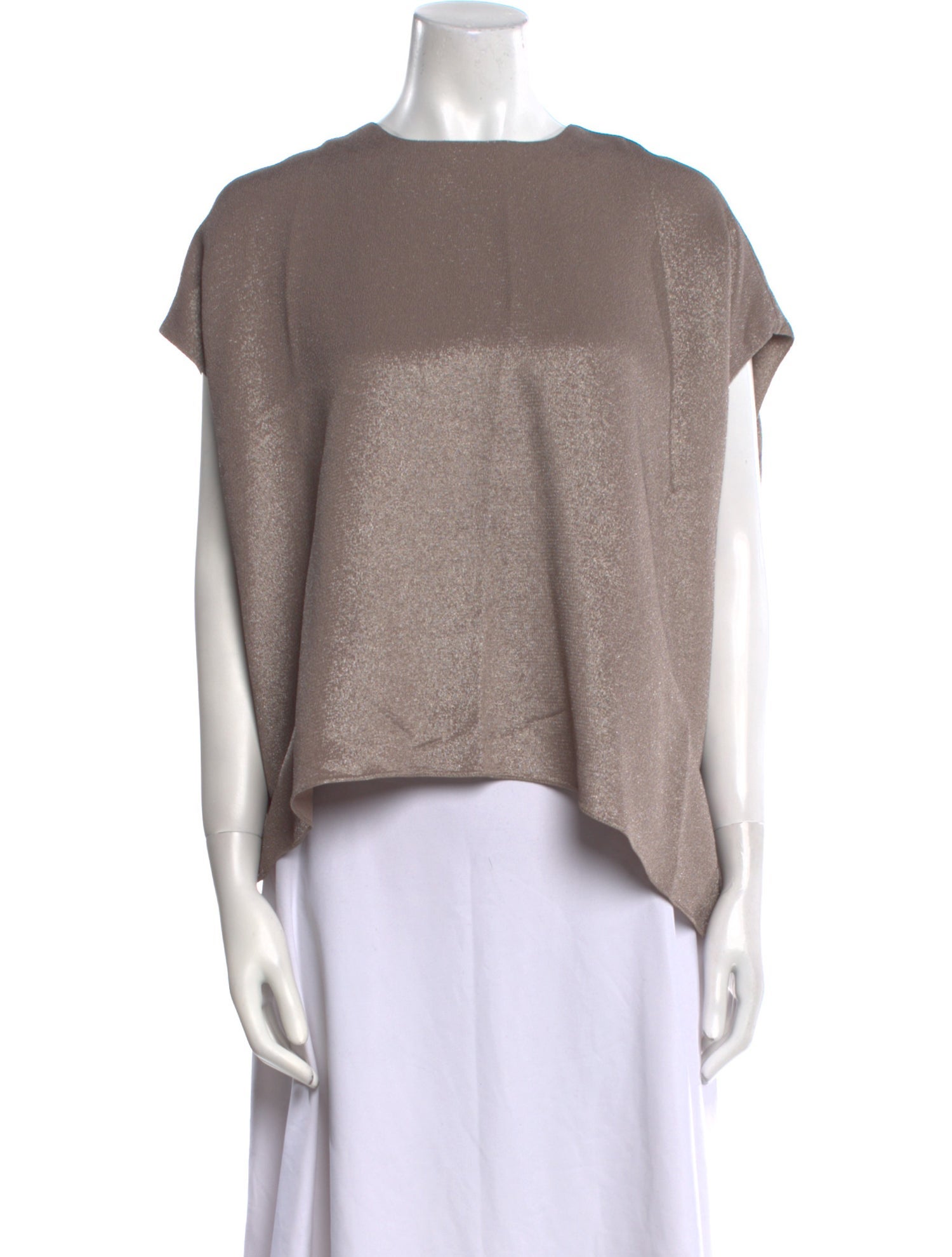 FFORME Scoop Neck Short Sleeve Blouse