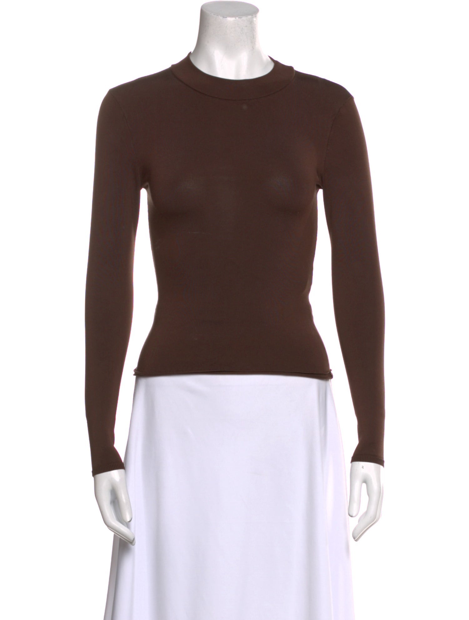 FFORME Silk Crew Neck Top