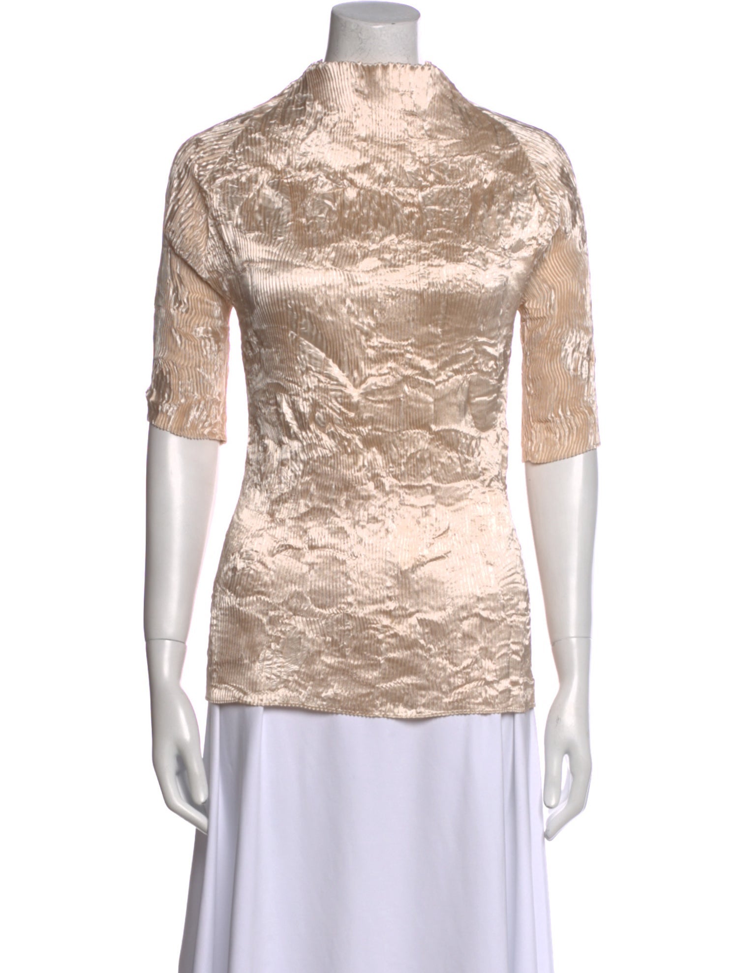 FFORME Mock Neck Short Sleeve Top w/ Tags