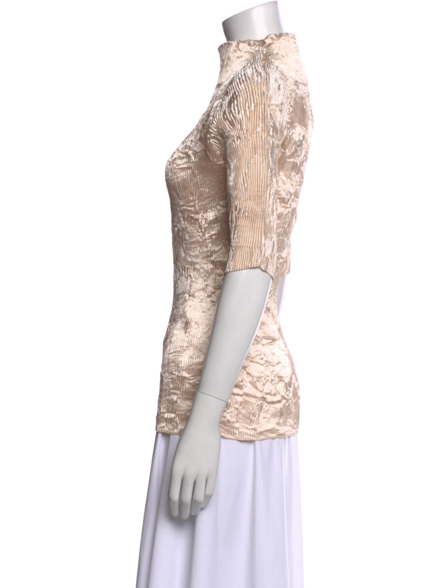 FFORME Mock Neck Short Sleeve Top w/ Tags