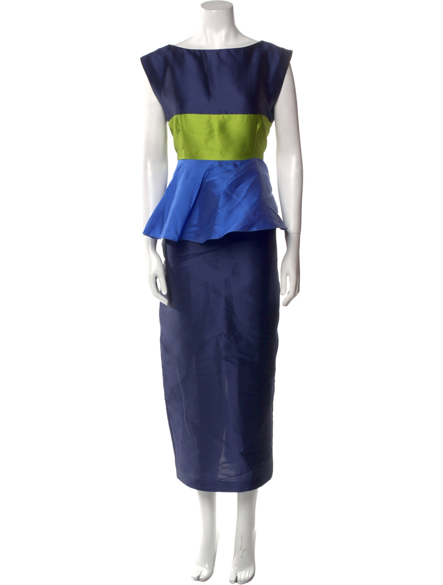 Destree Bateau Neckline Long Dress