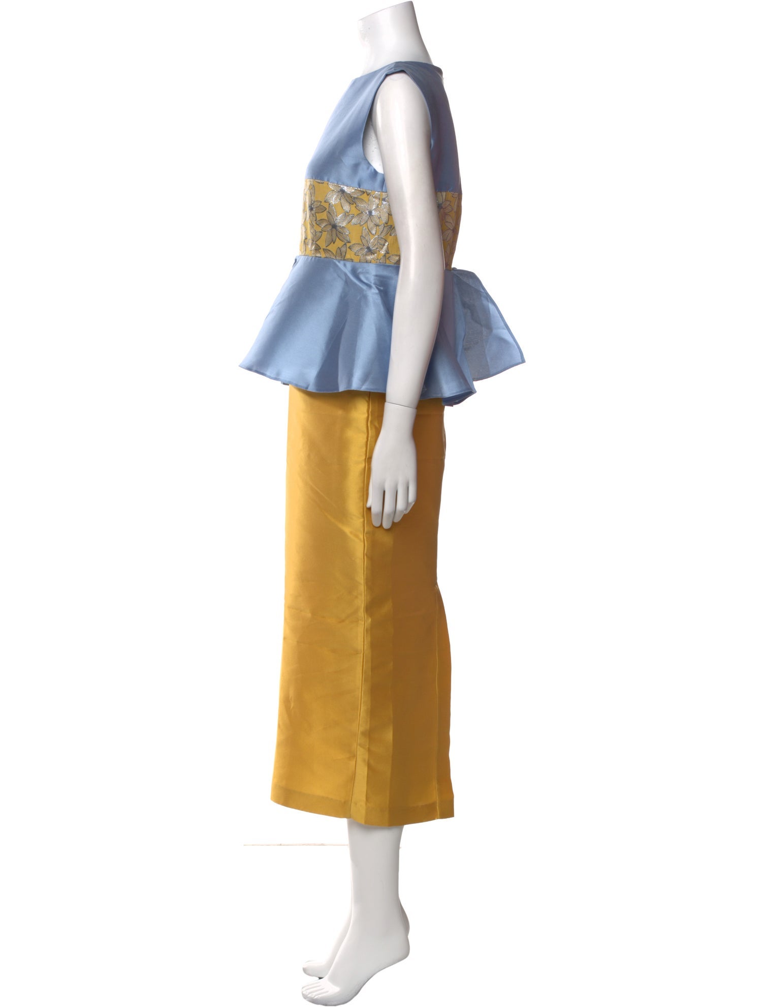 Destree Bateau Neckline Long Dress