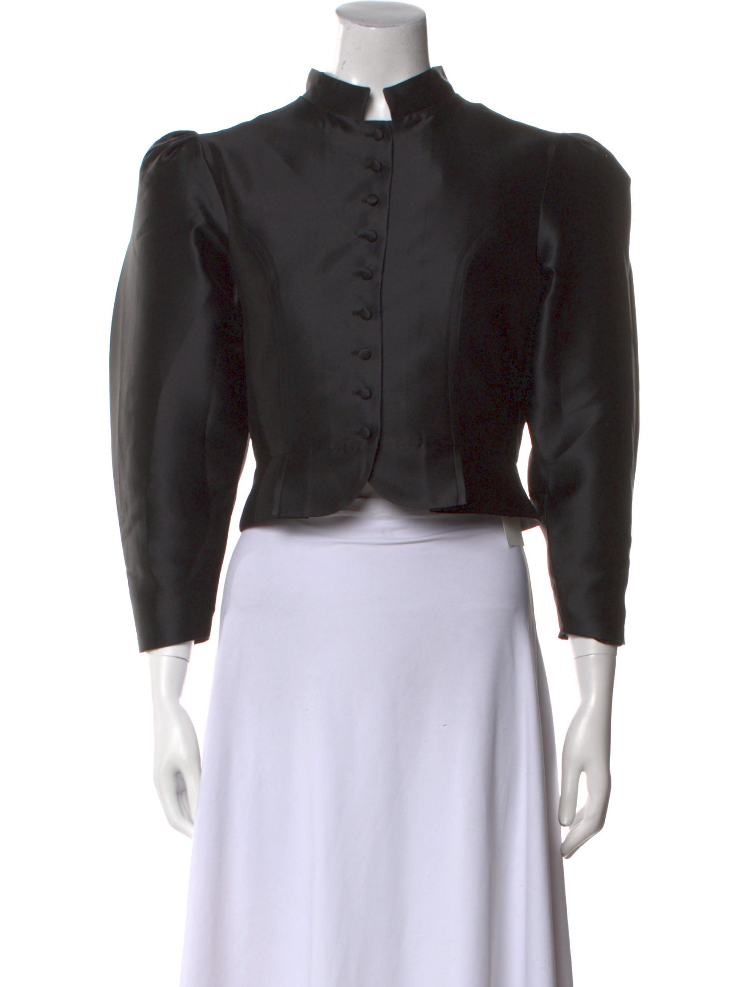 Destree Mock Neck Three-Quarter Sleeve Crop Top w/ Tags