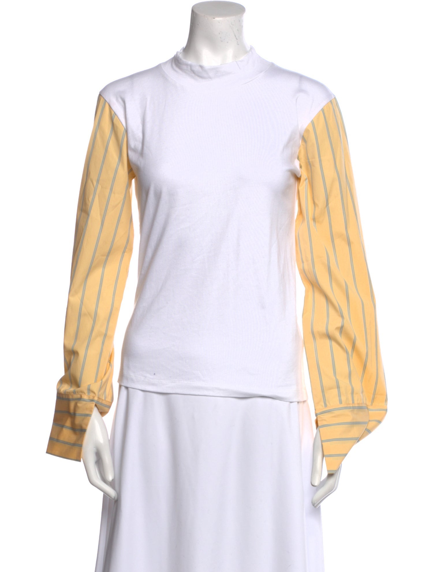 Destree Striped Mock Neck Sweatshirt w/ Tags