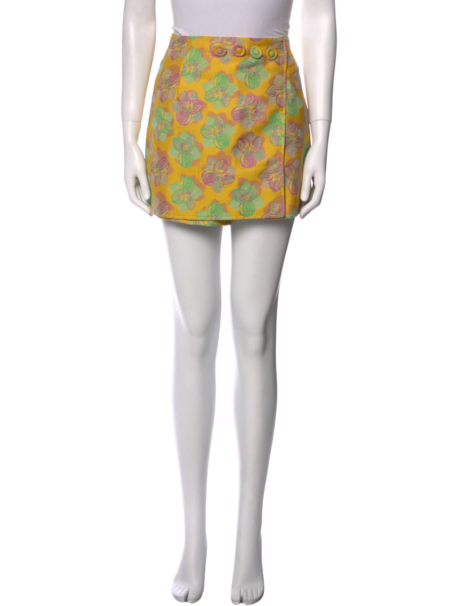 Destree Floral Print Mini Shorts