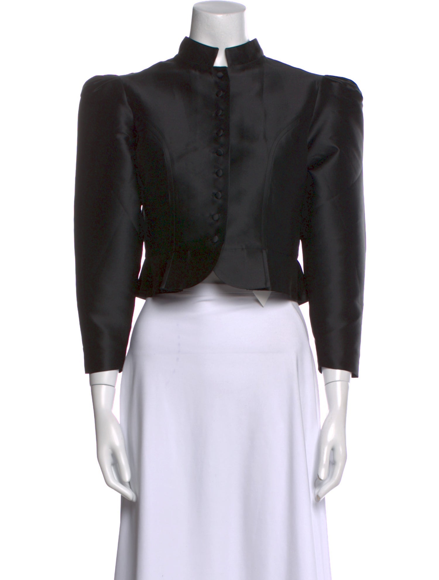 Destree Mock Neck Three-Quarter Sleeve Crop Top w/ Tags