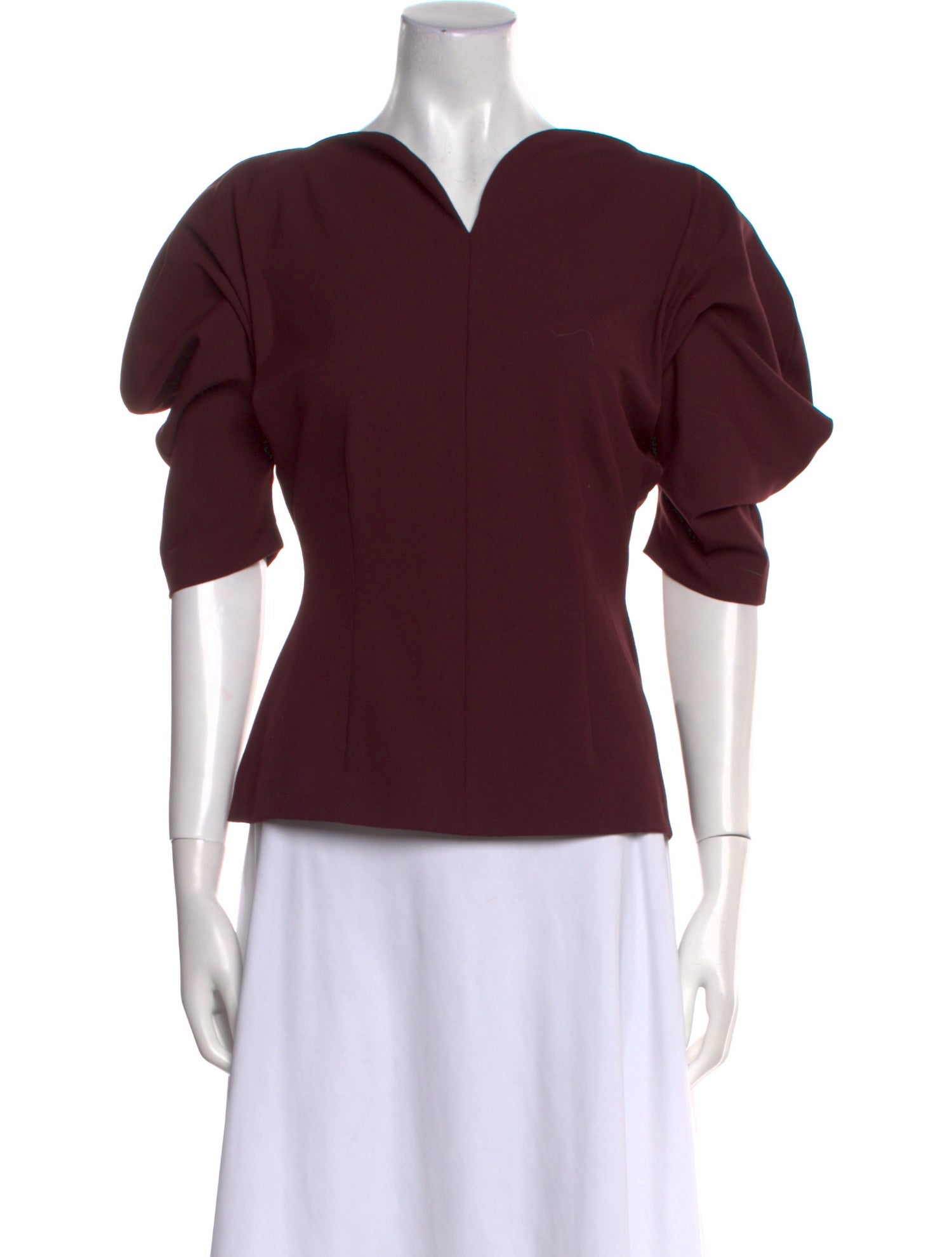 Destree V-Neck Three-Quarter Sleeve Blouse