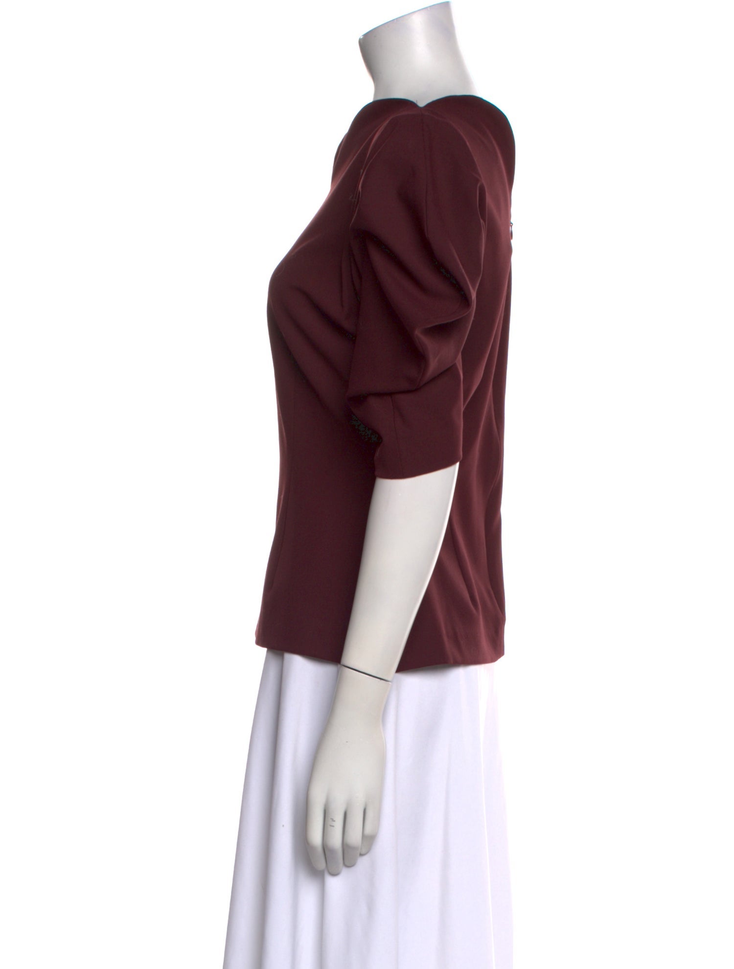 Destree V-Neck Three-Quarter Sleeve Blouse