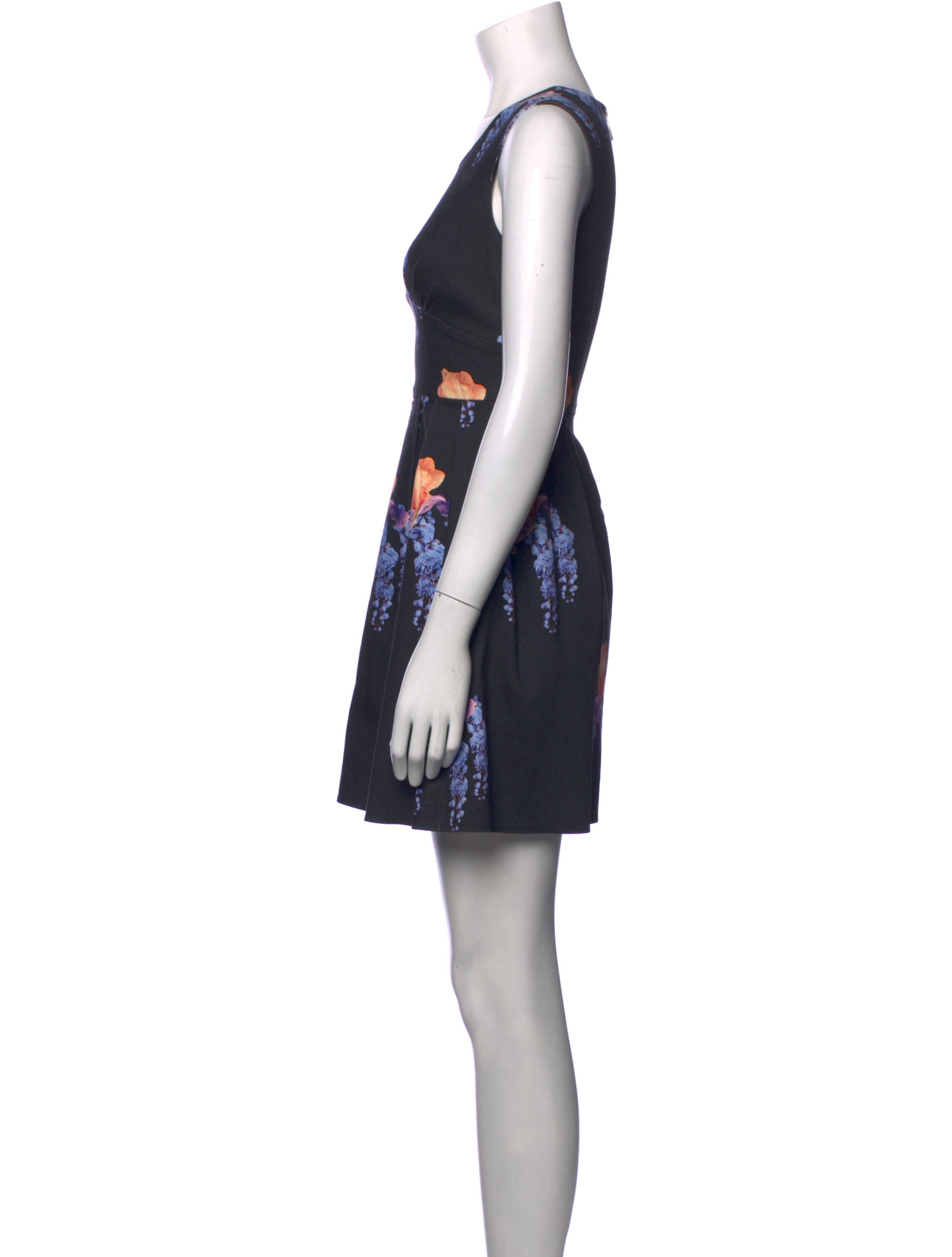 Francesco Scognamiglio Floral Print Mini Dress