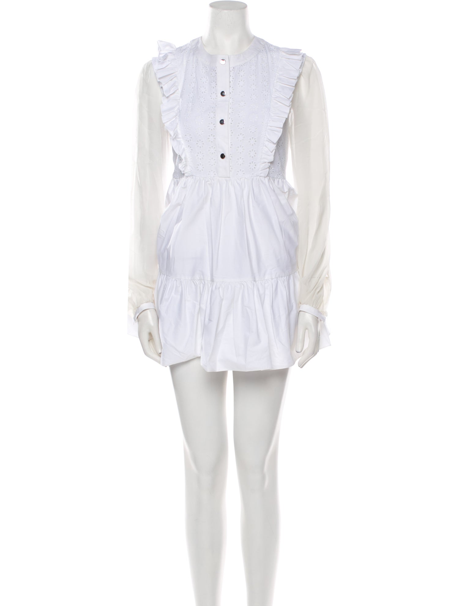 Francesco Scognamiglio Crew Neck Mini Dress