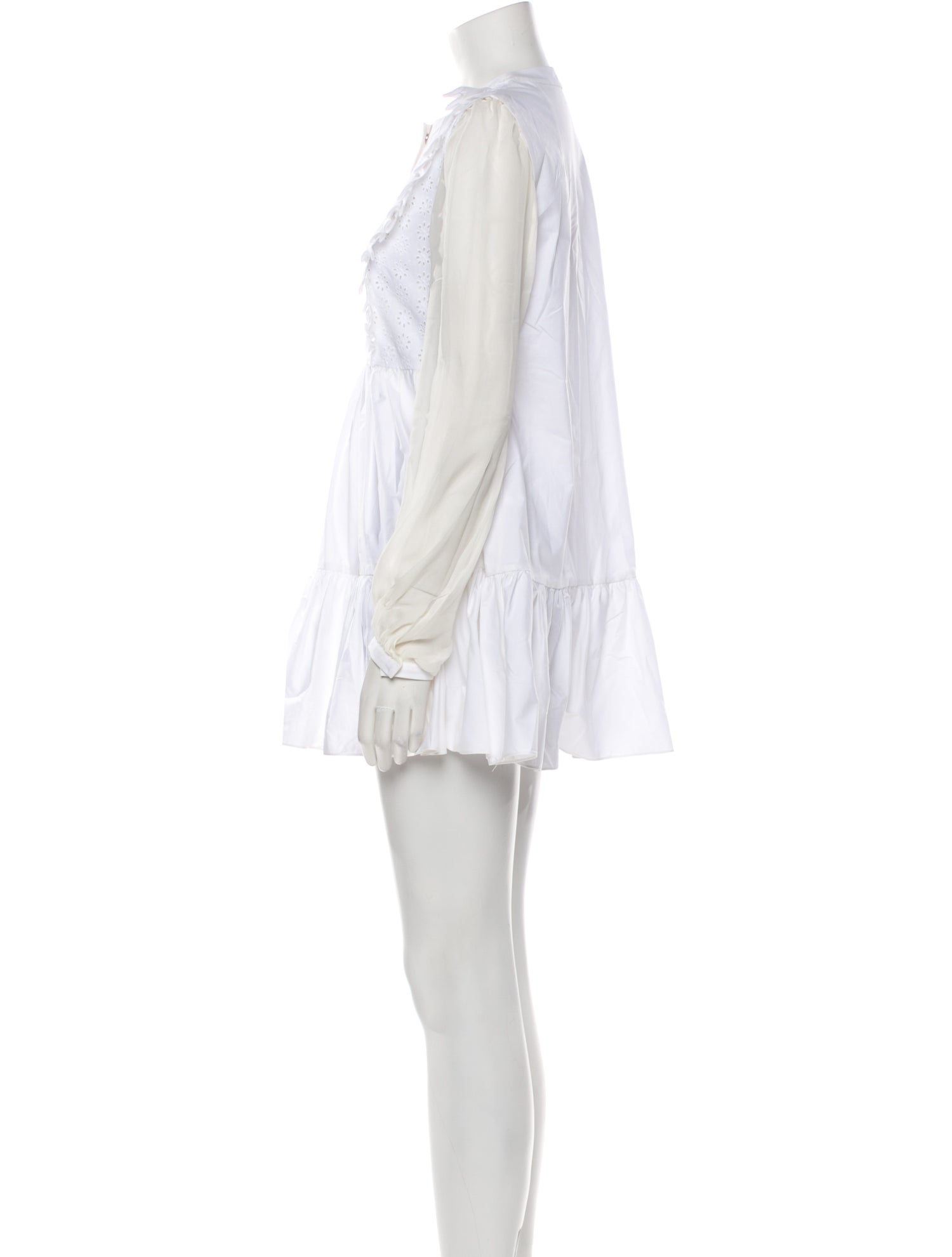 Francesco Scognamiglio Crew Neck Mini Dress