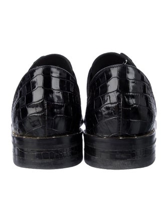 FRĒDA SALVADOR x Frida Pinto Leather Animal Print D'Orsay Flats