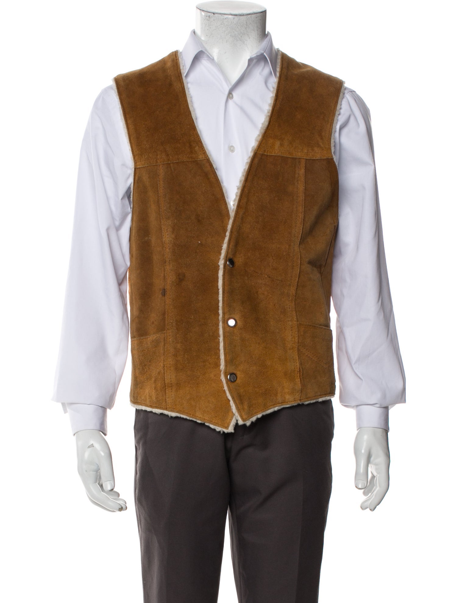 First Genuine Leather Vintage 1980's Vest