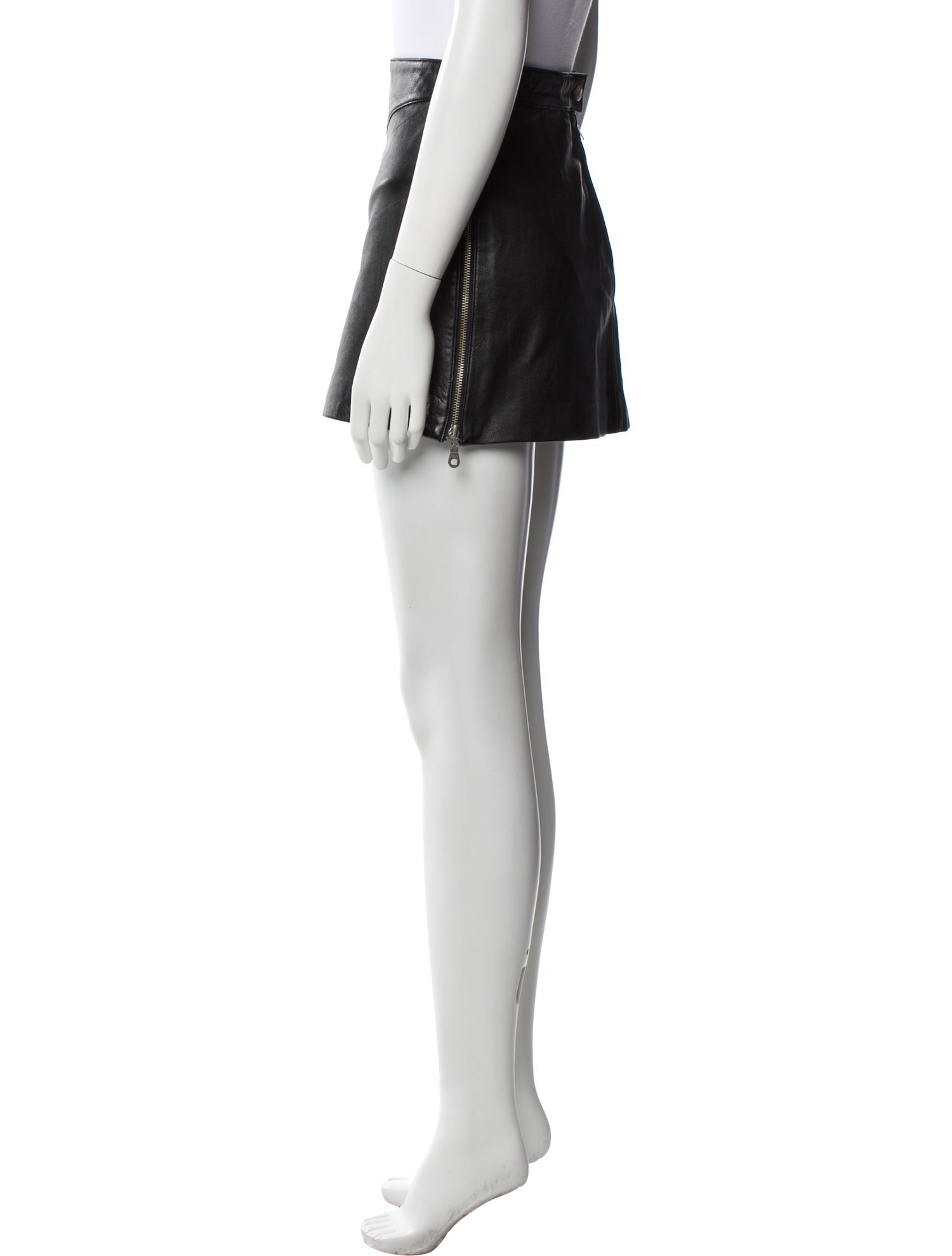 First Genuine Leather Leather Mini Skirt