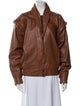 First Genuine Leather Leather Bomber Jacket
