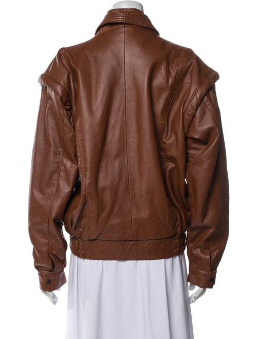 First Genuine Leather Leather Bomber Jacket