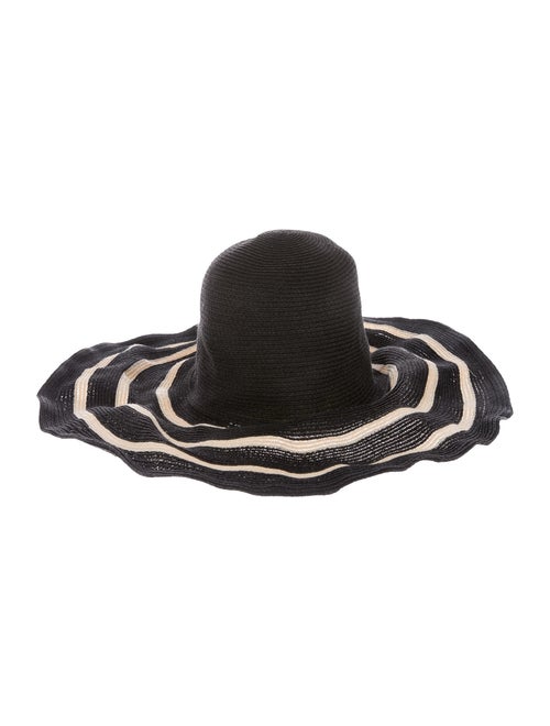 Filù Hats Wide-Brim Straw Hat Black