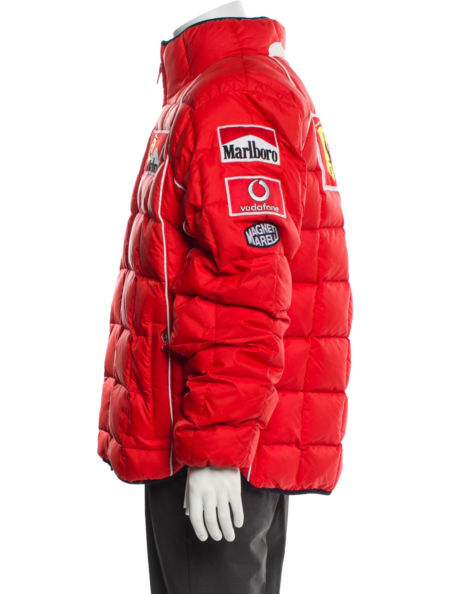FILA x Ferrari Graphic Print Puffer Coat