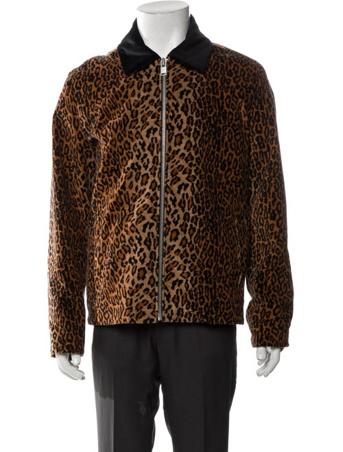 Flaneur Homme Animal Print Trucker Jacket