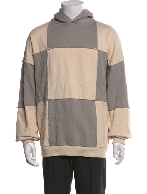 Flaneur Homme Colorblock Pattern Crew Neck Hoodie