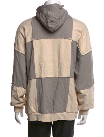 Flaneur Homme Colorblock Pattern Crew Neck Hoodie
