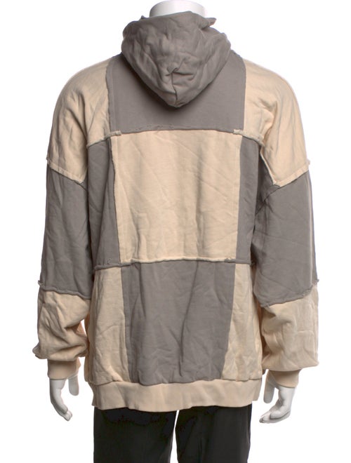 Flaneur Homme Colorblock Pattern Crew Neck Hoodie