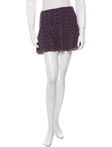 Figue Printed Gathered Mini Skirt