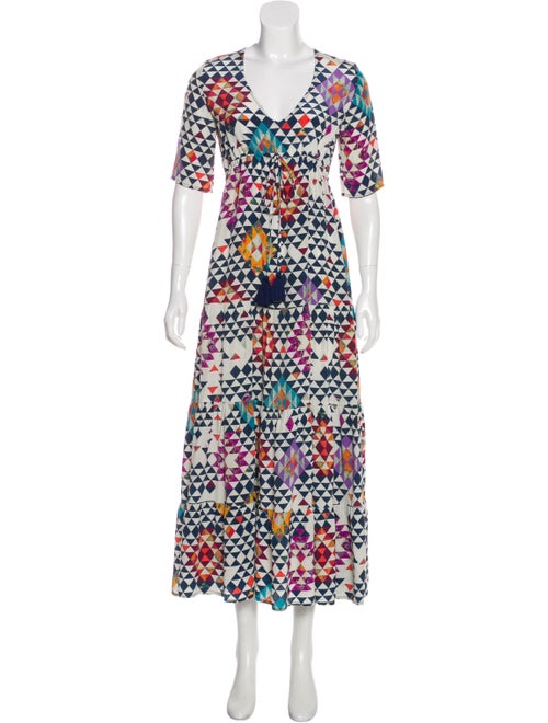 Figue Silk Long Dress White