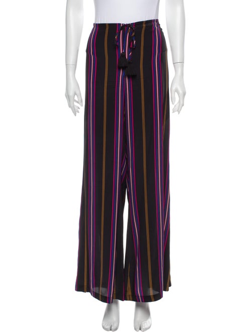 Figue Silk Wide Leg Pants Black