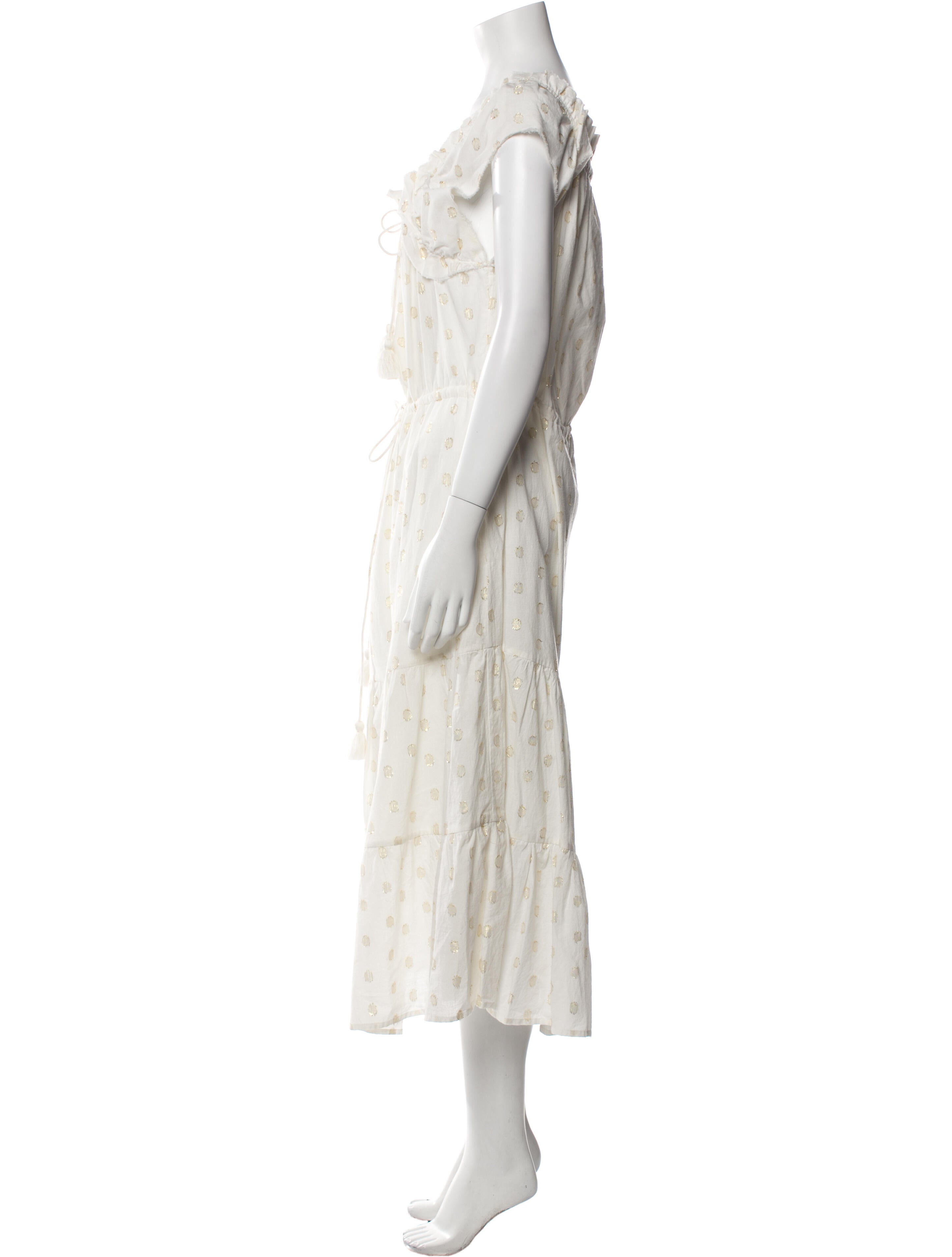 Figue Polka Dot Print Long Dress