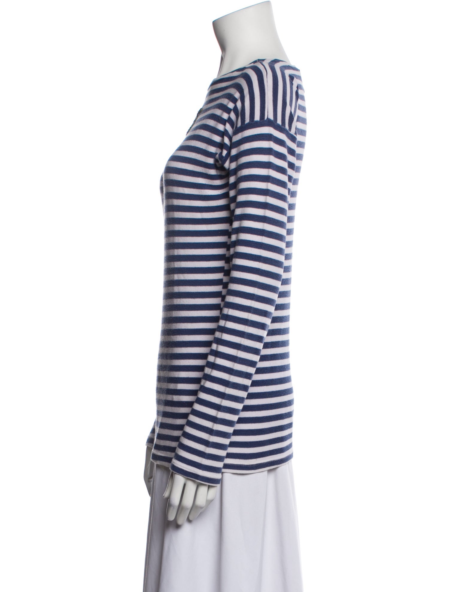 Figue Striped Bateau Neckline Tunic