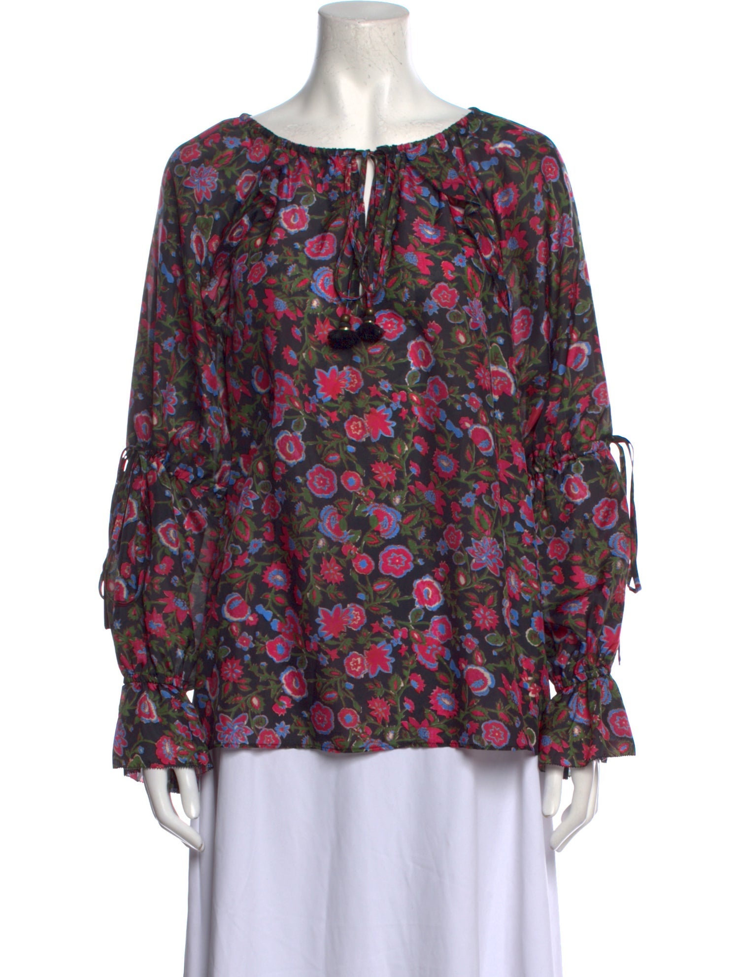 Figue Silk Floral Print Blouse
