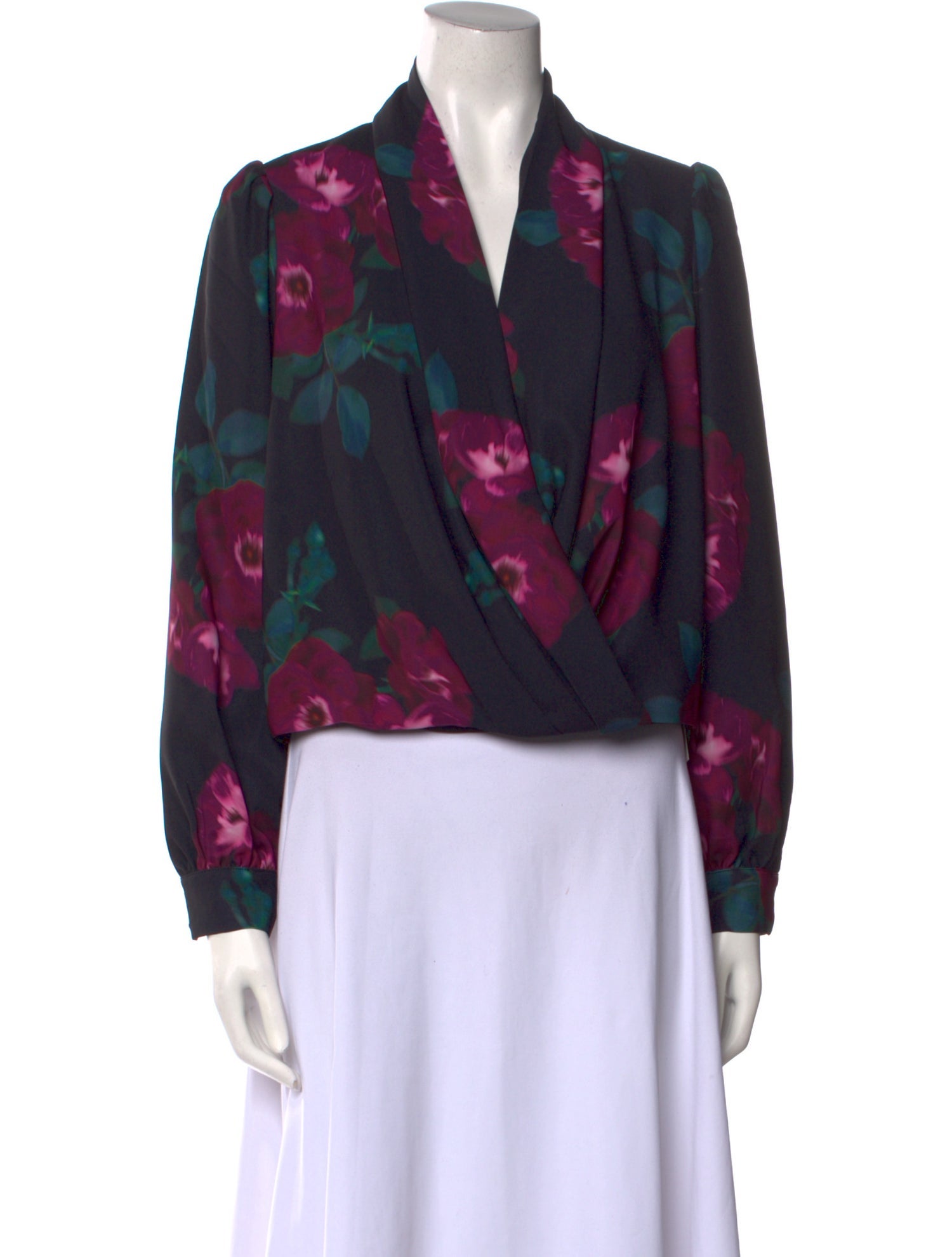 Figue Floral Print V-Neck Blouse