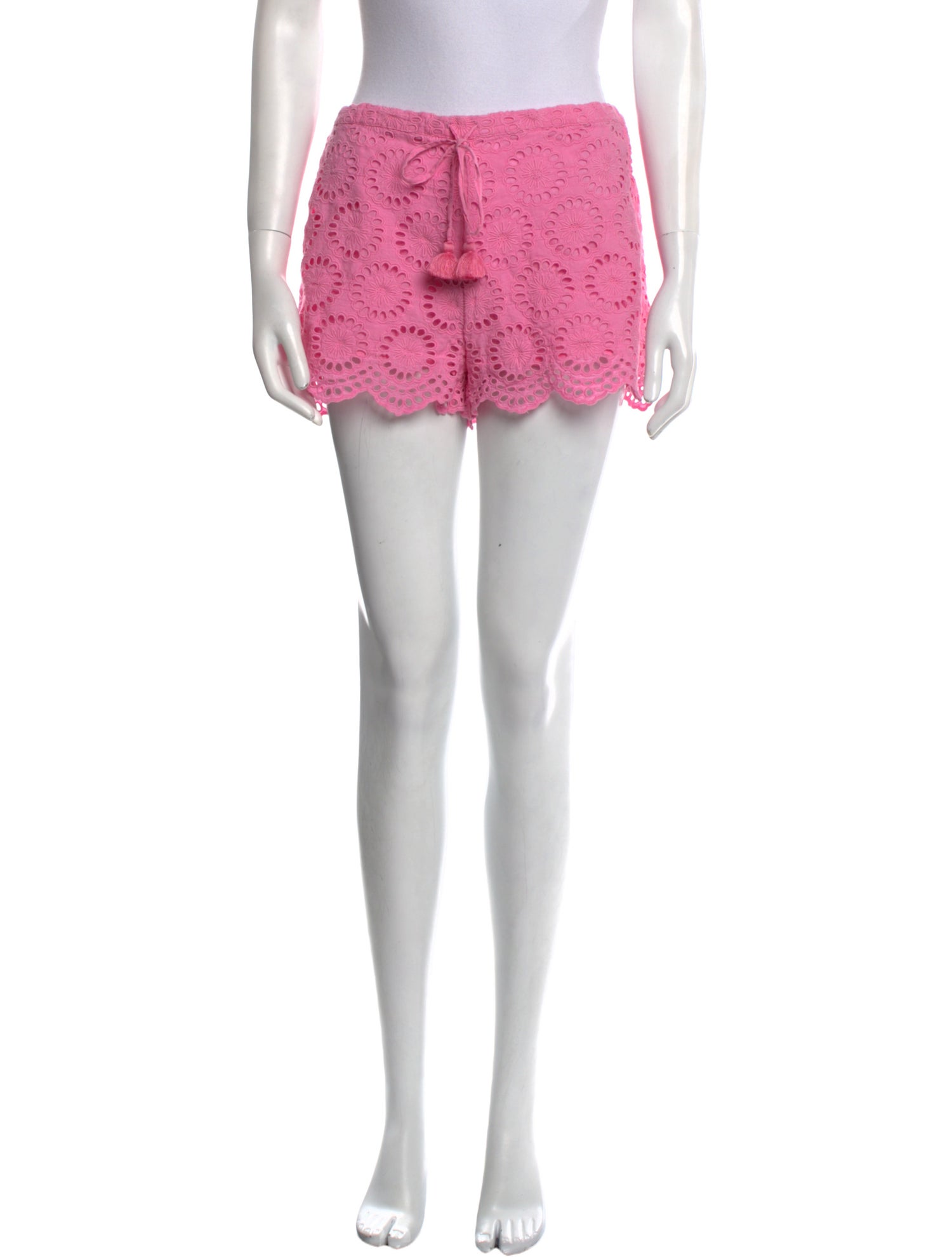 Figue Lace Pattern Mini Shorts