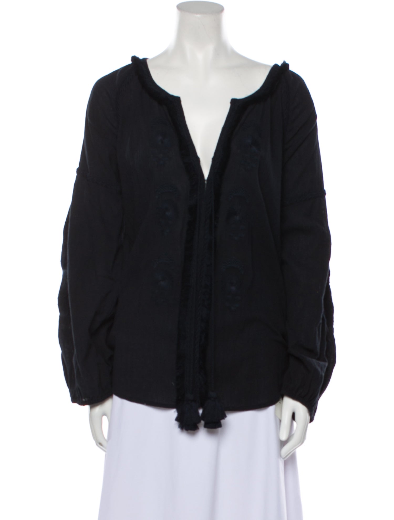 Figue V-Neck Long Sleeve Blouse w/ Tags