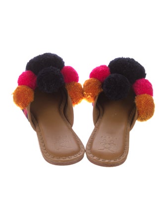 Figue Printed Embroidered Accent Mules