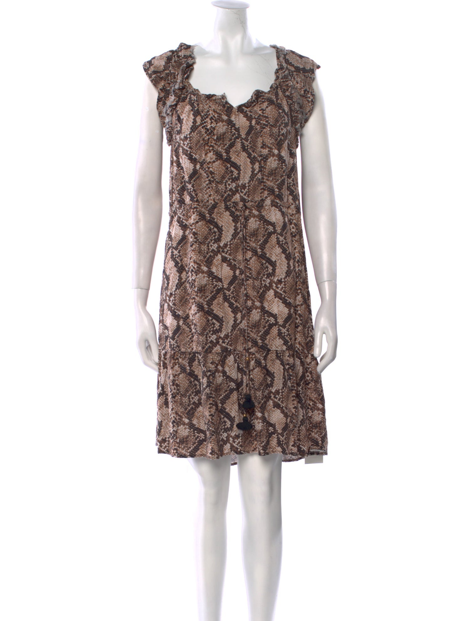 Figue Animal Print Mini Dress