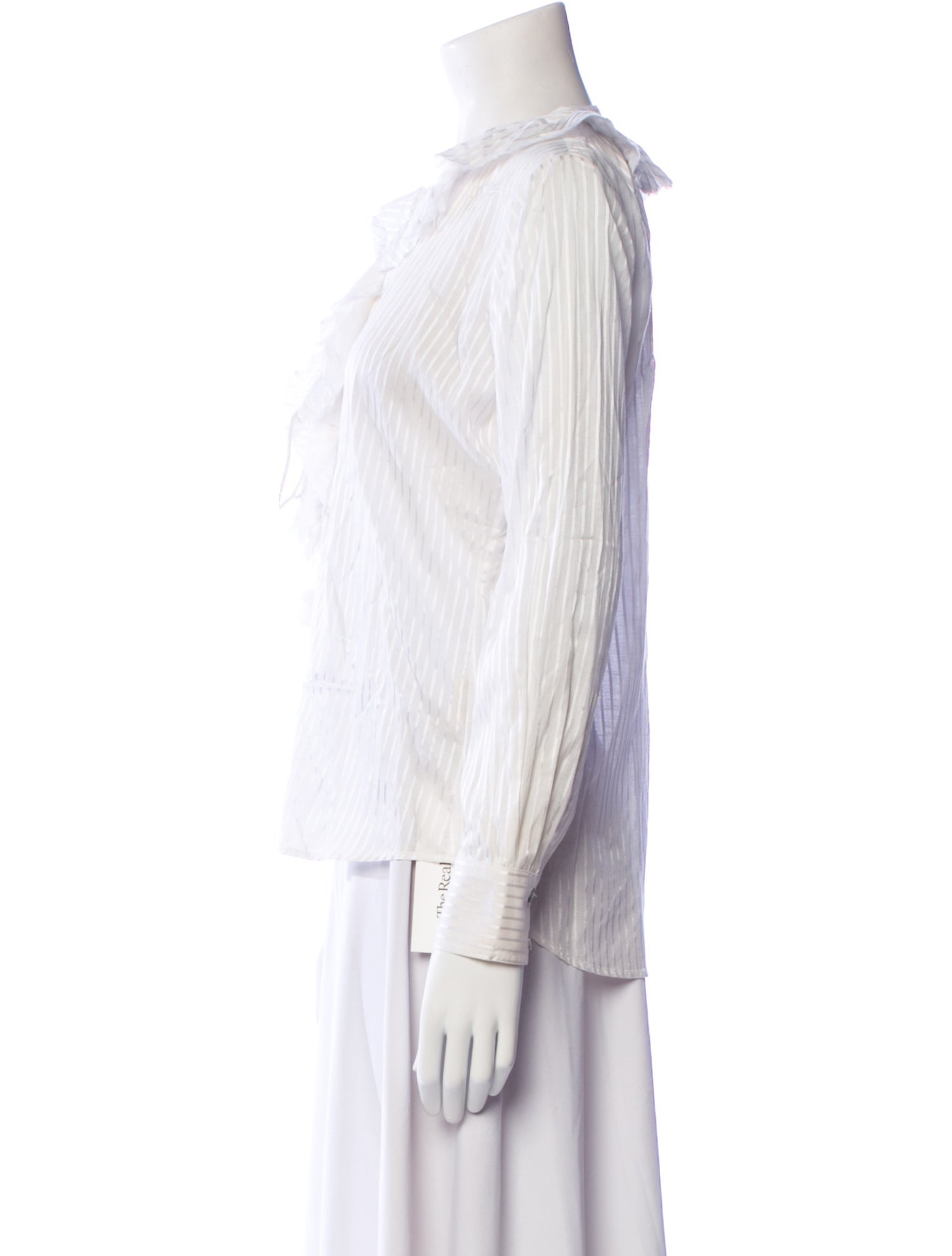 Figue V-Neck Long Sleeve Button-Up Top