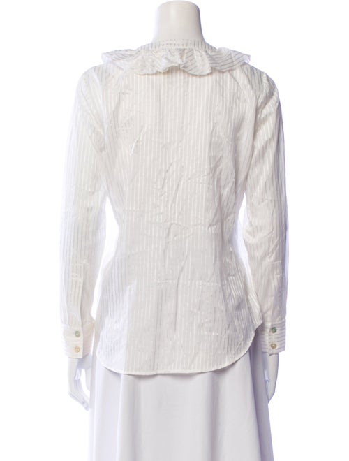 Figue V-Neck Long Sleeve Button-Up Top