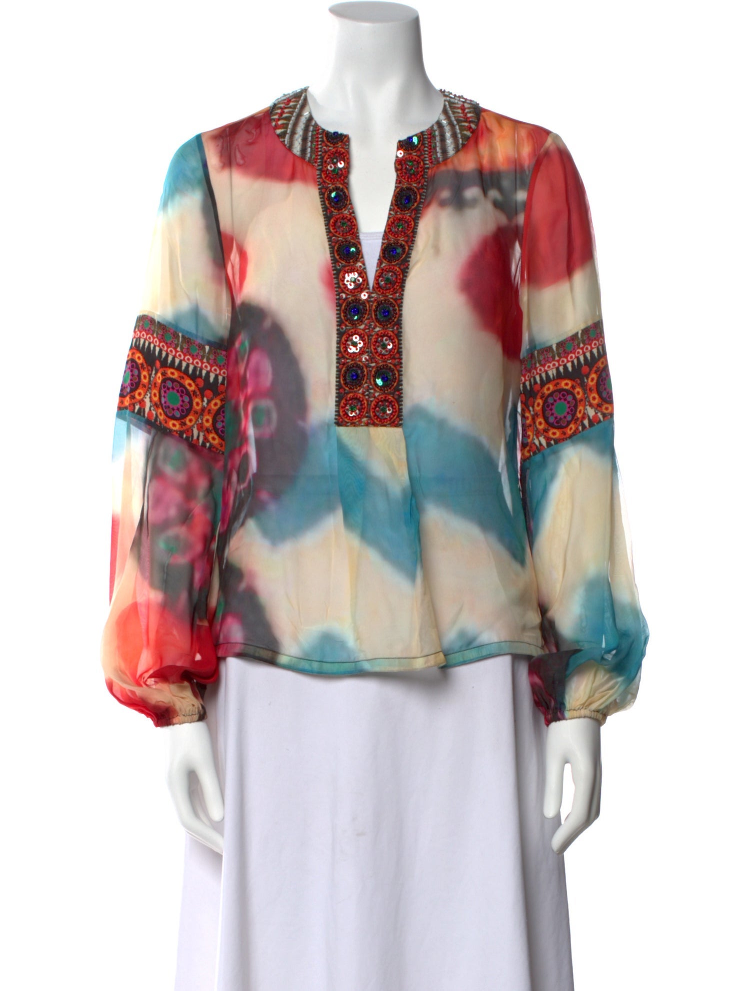 Figue Silk Printed Blouse