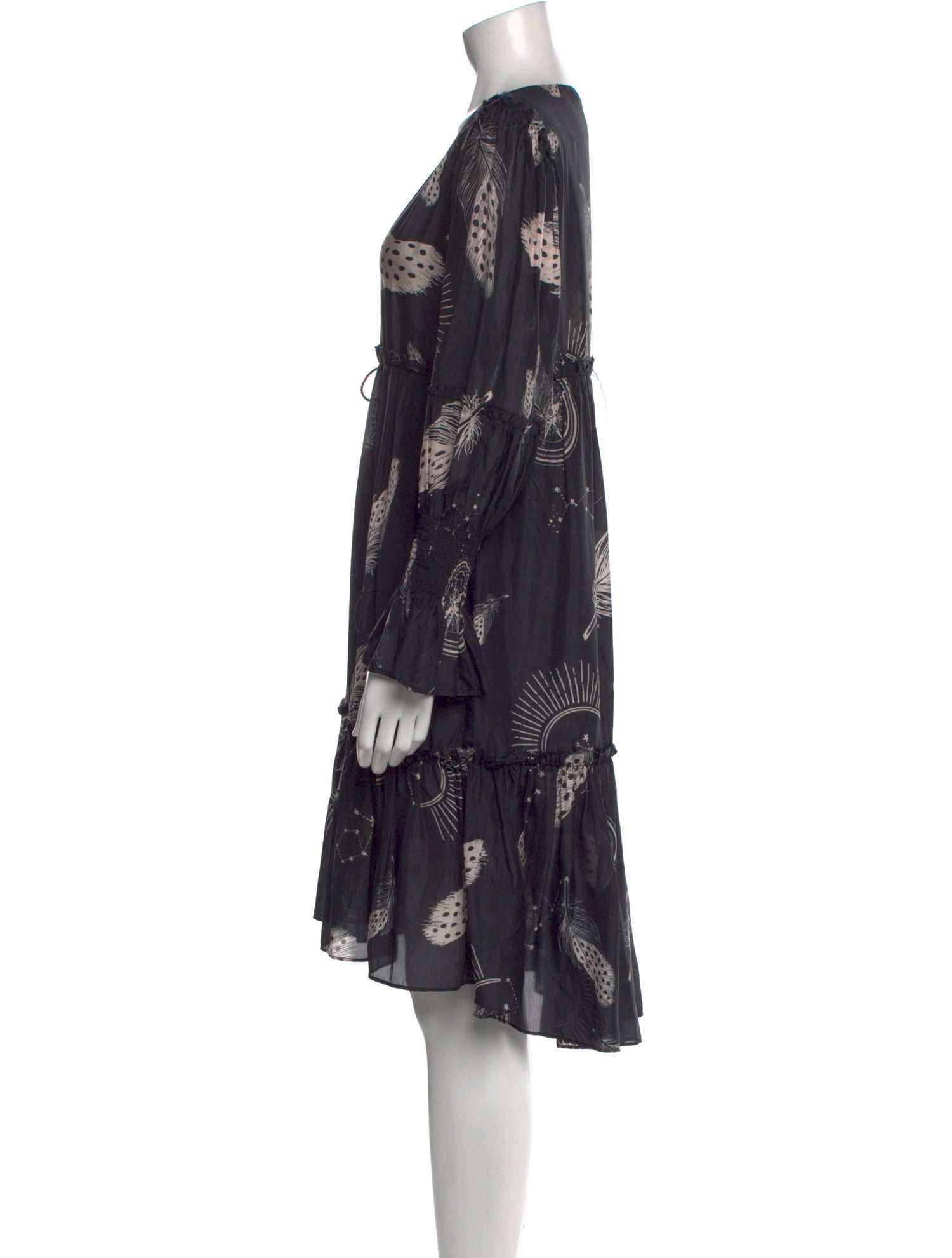 Figue Silk Midi Length Dress