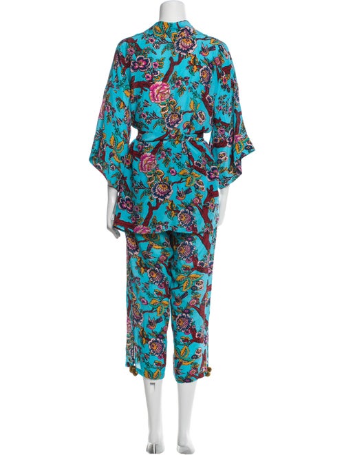 Figue Silk Floral Print Pant Set
