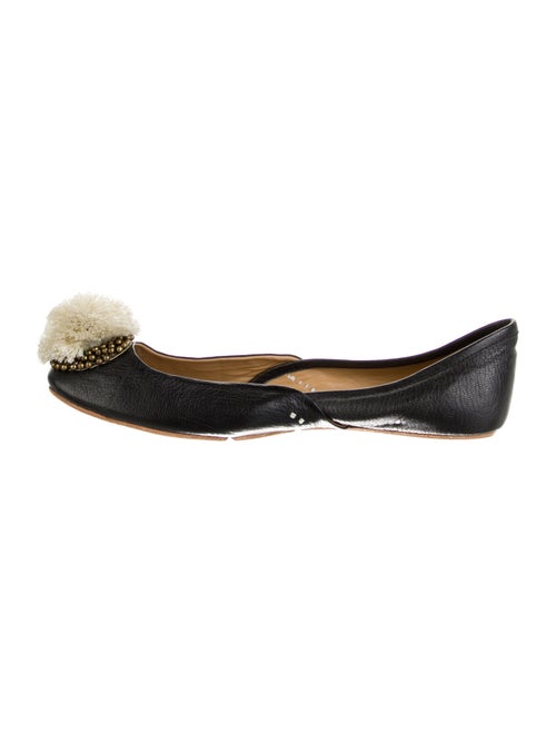 Figue Leather Whipstitch Trim Ballet Flats