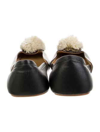 Figue Leather Whipstitch Trim Ballet Flats