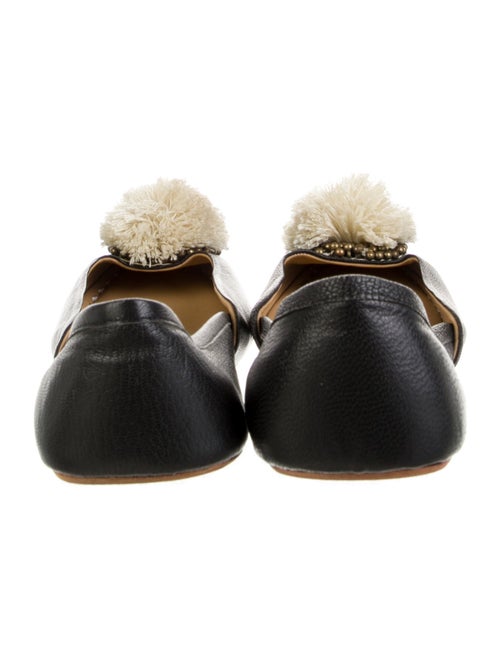 Figue Leather Whipstitch Trim Ballet Flats