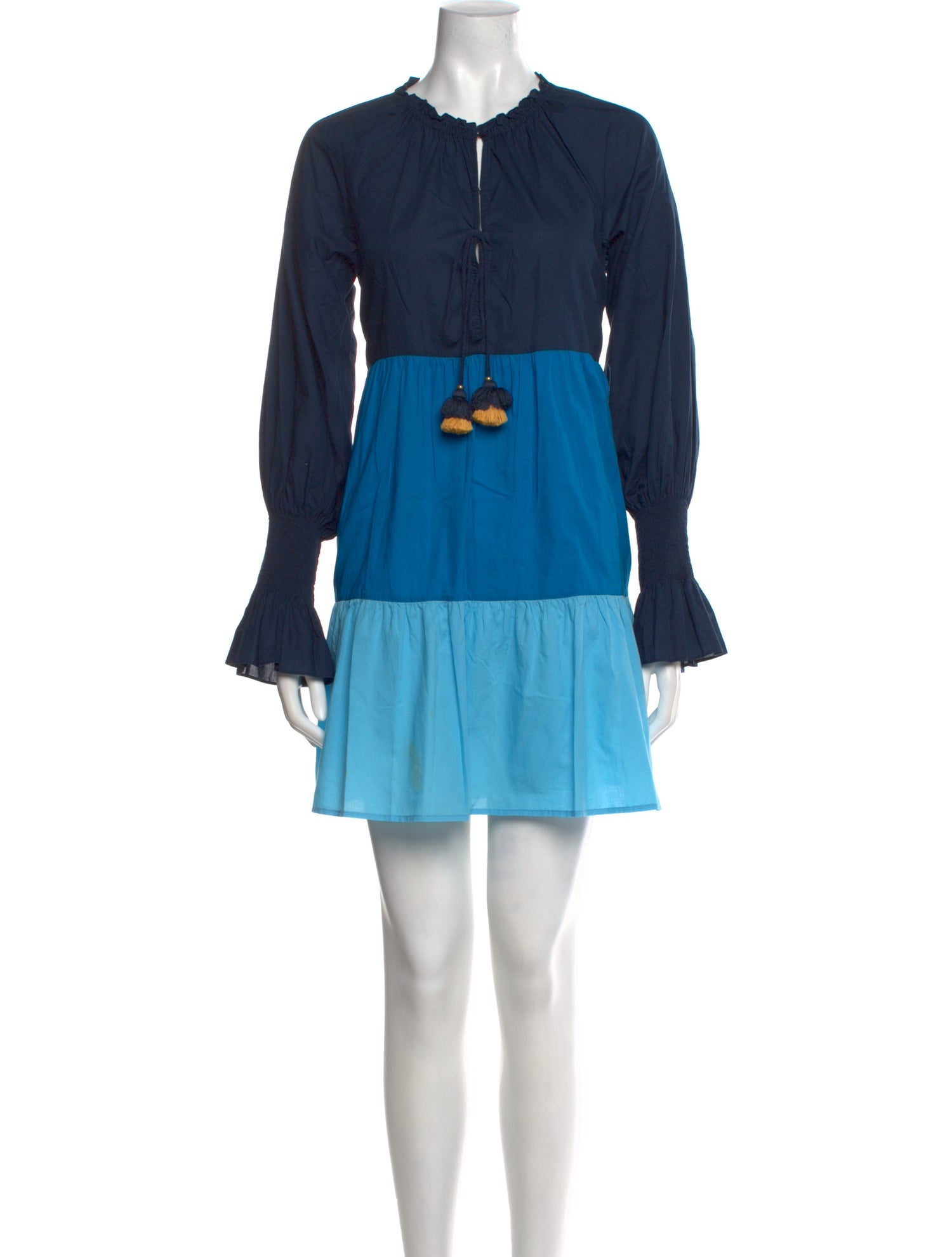 Figue Colorblock Pattern Mini Dress