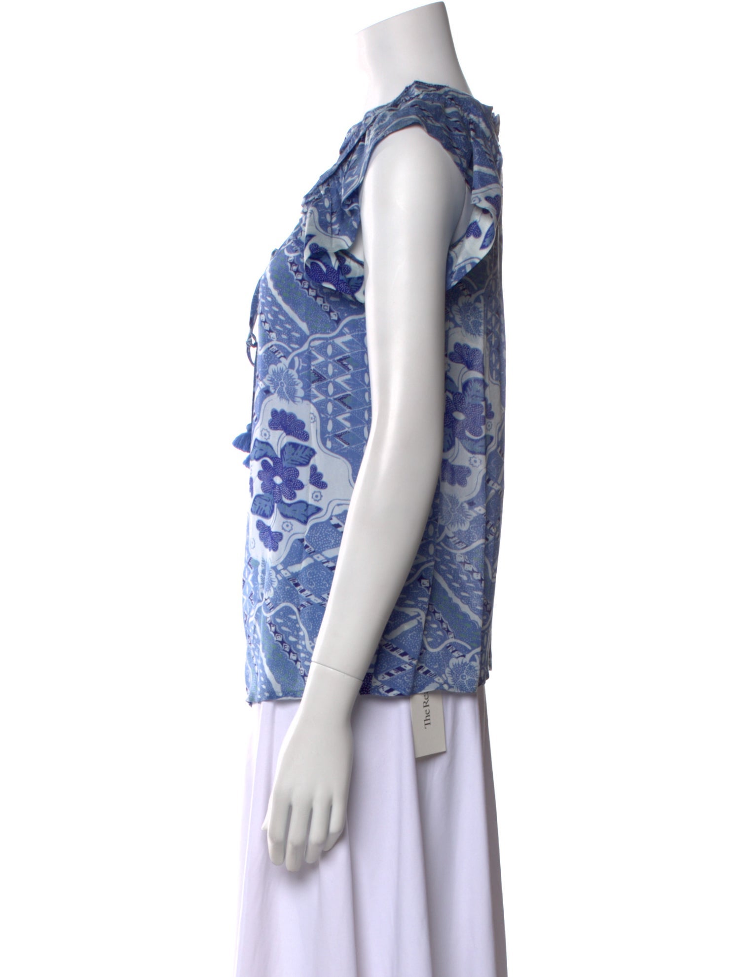 Figue Printed V-Neck Top