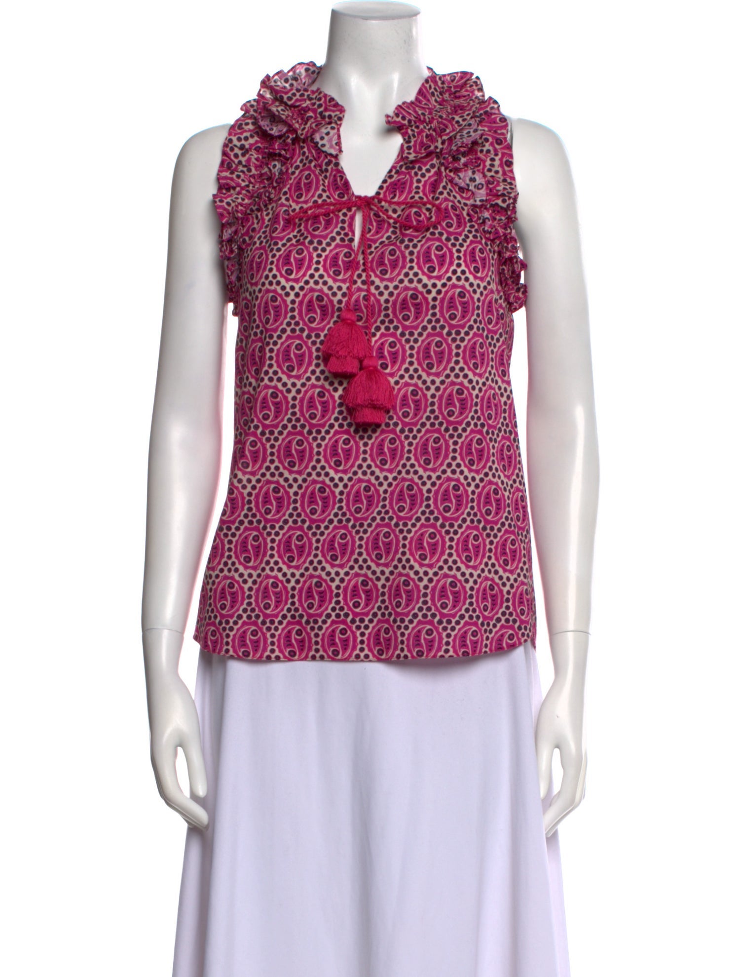 Figue Printed V-Neck Top