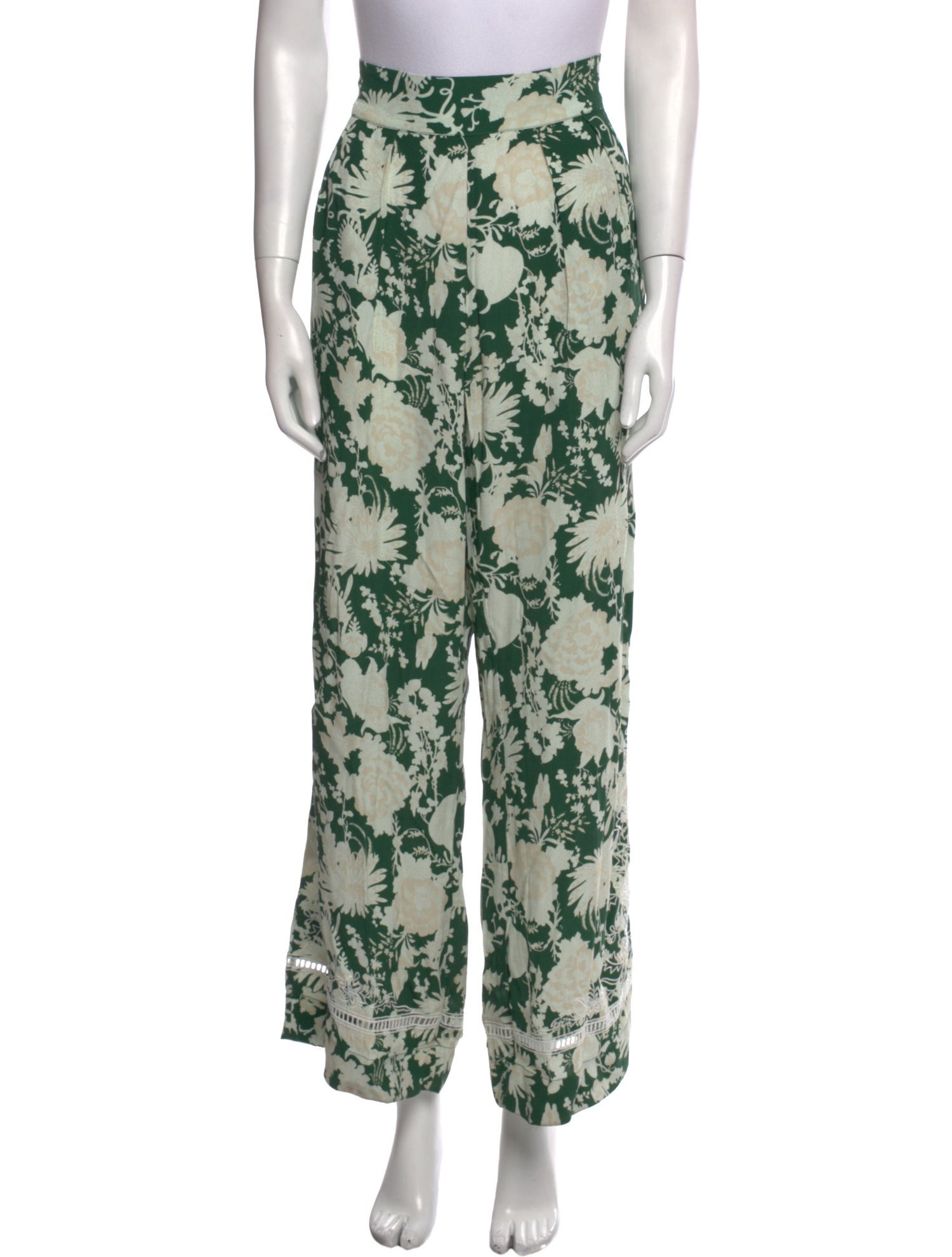 Figue Floral Print Wide Leg Pants